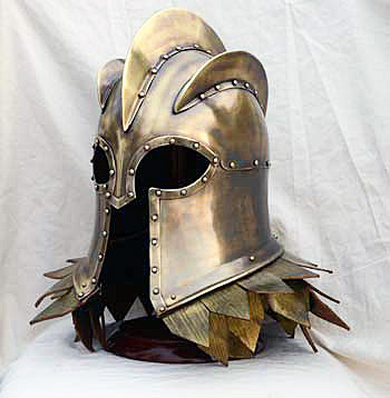 Imperial helmet with stand