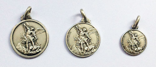 Médaille Archange Saint Michel argent
