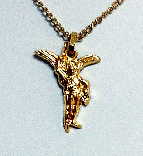 Médaille silhouette Archange Saint Michel