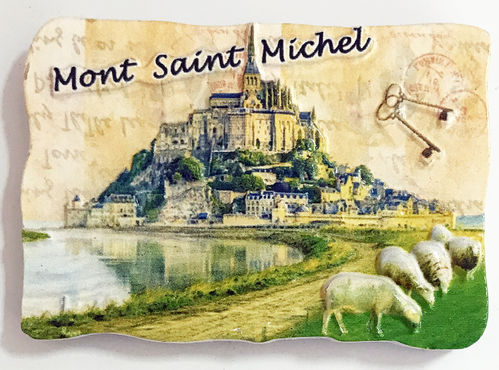 Magnet Mont Saint Michel Résine clef